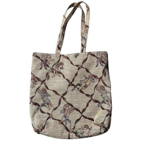Vintage Cherub Tapestry Tote - Picture 1 of 8